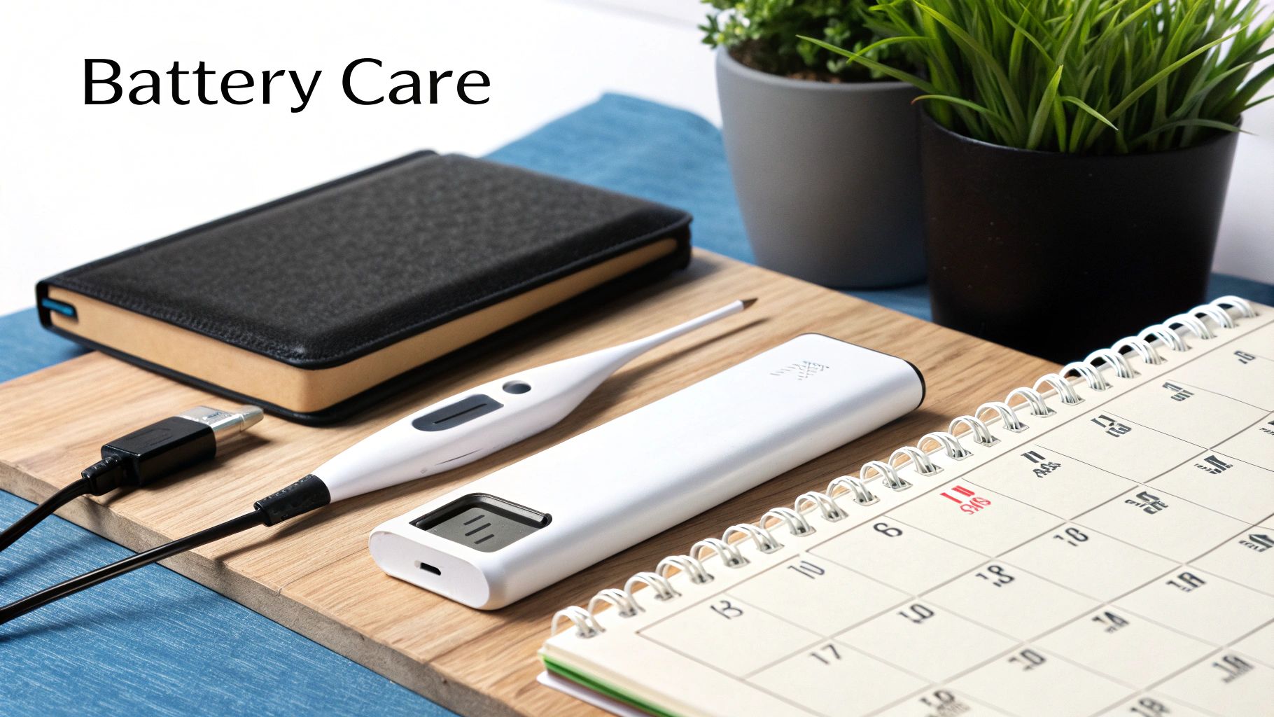 A person holding a healthy, well-maintained power bank.