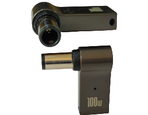 7.4mm HP Barrel to USB-C adapter (male + female)